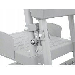 Bestway saugios, neslidžios metalinės baseino kopėčios 132cm 58332