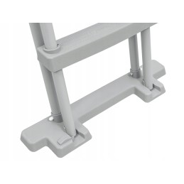 Bestway saugios, neslidžios metalinės baseino kopėčios 132cm 58332