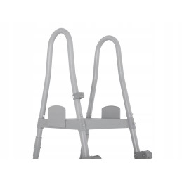 Bestway saugios, neslidžios metalinės baseino kopėčios 132cm 58332