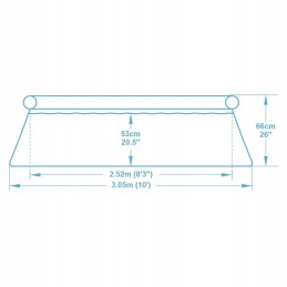Išplečiamasis sodo baseinas 305 x 66 cm 9in1 bestway 5