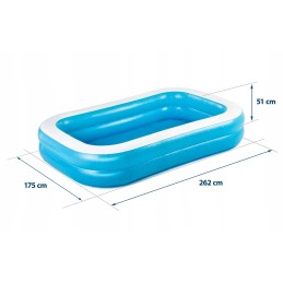 Šeimos pripučiamas baseinas 262 x 175 x 51 cm bestway