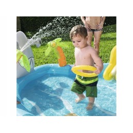 Bestway pripučiamų vandens žaidimų aikštelės komplektas, vaikiškas baseinas su čiuožykla