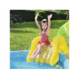 Bestway pripučiamų vandens žaidimų aikštelės komplektas, vaikiškas baseinas su čiuožykla