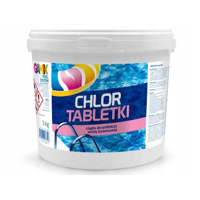 Baseinų chemikalai baseinams chloro long tabs 200g 5kg