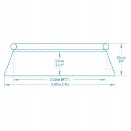 Išplečiamasis sodo baseinas 305 x 66 cm 9in1 bestway 57458