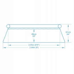 Išplečiamasis sodo baseinas 244 x 61 cm 9in1 bestway 5