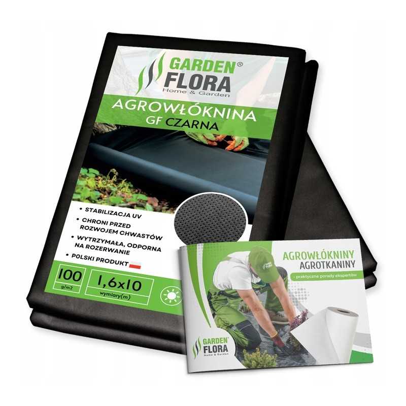 ⭐⭐Agro GF nuo piktžolių agrotekstilė 1,6x10m juoda piktžolėms stora 100g⭐⭐