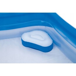 Apvalus pripučiamas baseinas su atlošais 213x206cm bestway 54153