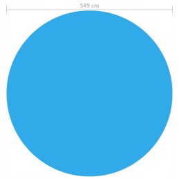 Brezentas apvaliam baseinui, 549 cm, visiškai mėlynas