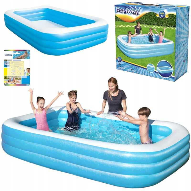 Bestway pripučiamas baseinas sodui, vasaros komplektas