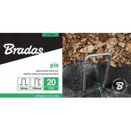 Metalinis kaištis agrotekstilei 20x3cm 20 vnt.