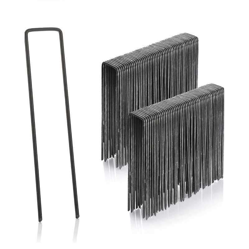 Smeigtukai kaiščiai inkarai agrotekstilei agrotekstilės audinio kilimėlis 15cm 500vnt