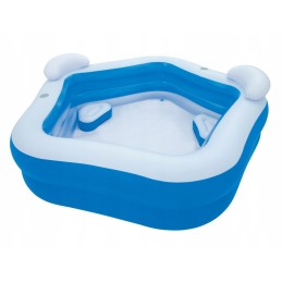 Pripučiamas baseinas šeimai 213x206cm bestway 2 sėdynės 2 pagalvėlės 2