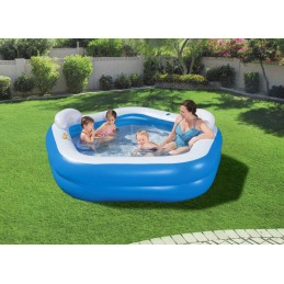 Pripučiamas baseinas šeimai 213x206cm bestway 2 sėdynės 2 pagalvėlės 54153
