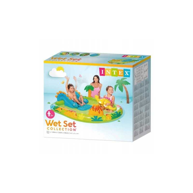 Pripučiamas baseinas, vandens žaidimų aikštelė, dinozaurai + aksesuarai