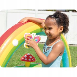 Vandens žaidimų aikštelė sodo čiuožykla baseinas 290x180x104 cm intex 57154