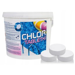 Chloro tabletės baseinams, baseinų cheminės medžiagos gamix 5kg