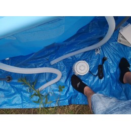 Sodo baseinas 360 x 76 cm, Avenli rėmo siurblys