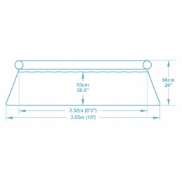 Išplečiamasis sodo baseinas 305 x 66 cm 9in1 bestway 57458
