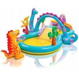 Baseinas, pripučiama vandens žaidimų aikštelė vaikams, čiuožykla, Intex fontanas