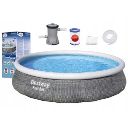 Bestway apvalus išsiplėtimo baseinas 396x84 cm 57376