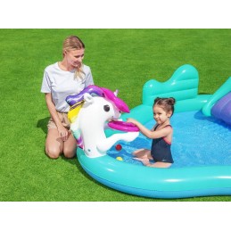 Bestway baseino žaidimų aikštelė vienaragis čiuožykla 53097