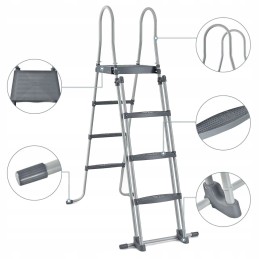 Costway baseino kopėčios 4 laipteliai 178 cm