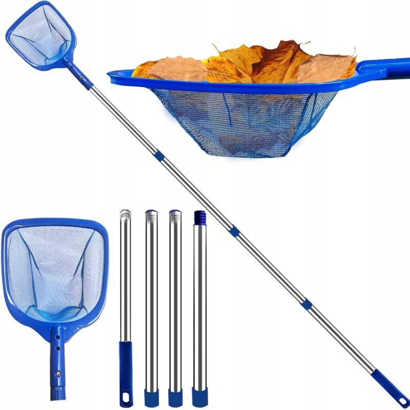 Nusileidimo tinklas 83 200 cm selektorinis tinklas teleskopinis baseino valymas