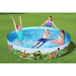 Dinozaurų išsiplėtimo sodo baseinas 244x46 bestway