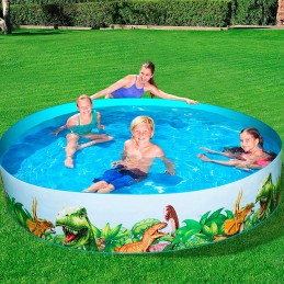 Dinozaurų išsiplėtimo sodo baseinas 244x46 bestway