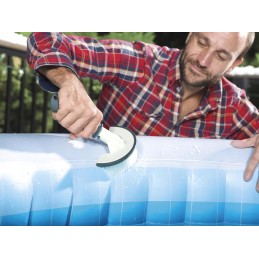 Sūkurinės vonios valymo rinkinys, šepetys, pirštinė ir sietelis