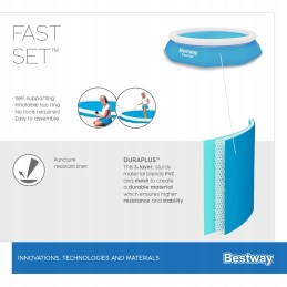 Išsiplėtimo baseinas 57458 305x66 cm su bestway siurbliu