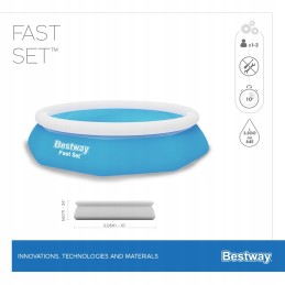 Išsiplėtimo baseinas 57458 305x66 cm su bestway siurbliu
