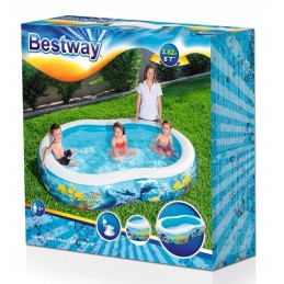 Vaikų pripučiamas baseinas 54118 ir sija 262x157 bestway