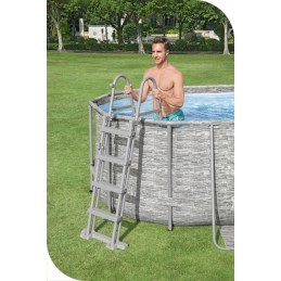 Bestway dvipusės baseino kopėčios 122 cm 58331