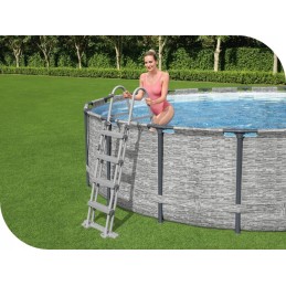 Bestway dvipusės baseino kopėčios 122 cm 58331