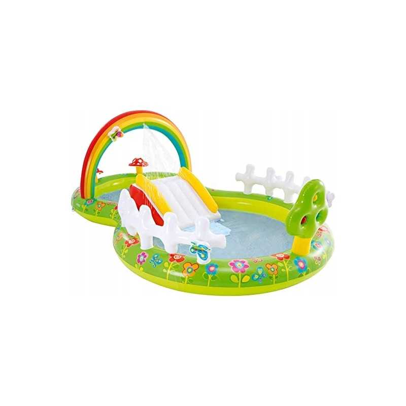 Didelis apvalus pripučiamas baseinas vaikams sode