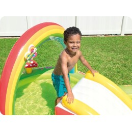 Pripučiamas baseinas, vandens žaidimų aikštelė, intex priedai