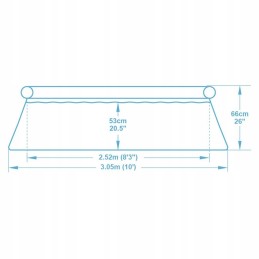 Išsiplečiantis sodo baseinas 305x66cm 9in1 bestway