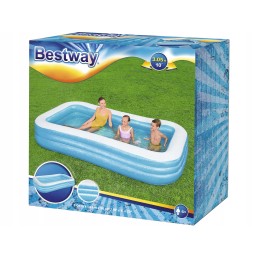 Bestway didelis stačiakampis sodo baseinas vaikams 305x183x56cm