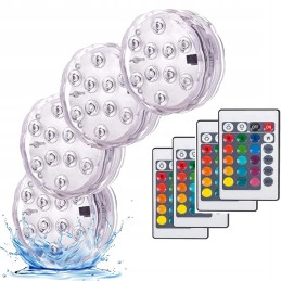 4 x LED baseino apšvietimas, 4 x nuotolinio valdymo pultas