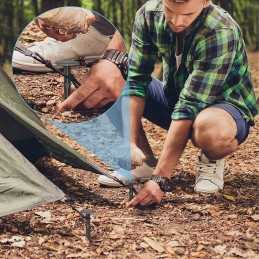 Inkariniai kaiščių kaiščiai agrotekstilei, stipriai agrotekstilei, 50 vnt, 15 cm