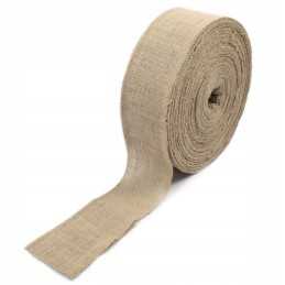 Džiuto audinys, natūralus džiutas, 10 cm metrais, apipjaustytas dekoratyviniais krašteliais