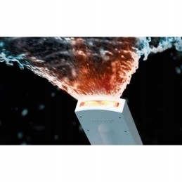 Baseino fontanas su intex LED užuolaida