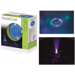 Baseino fontanas LED prožektorius bestway 1 metras