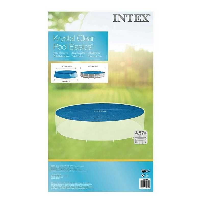 Saulės dangtis baseinui 4 57m intex 28013