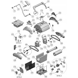 Galeon FL Med ir Aquabot dulkių siurblio jungtis