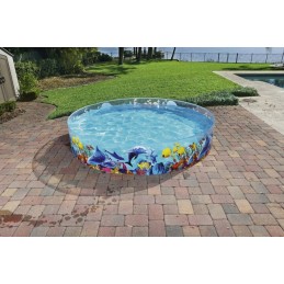 Bestway vaikų išsiplėtimo baseinas bestway jūros odisėja 244x46cm