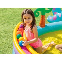 Pripučiamas baseinas vaikams vandens žaidimų aikštelė čiuožykla fontanas intex 57135