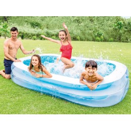 Stačiakampis pripučiamas baseinas 262 x 175 x 56 cm intex 56483